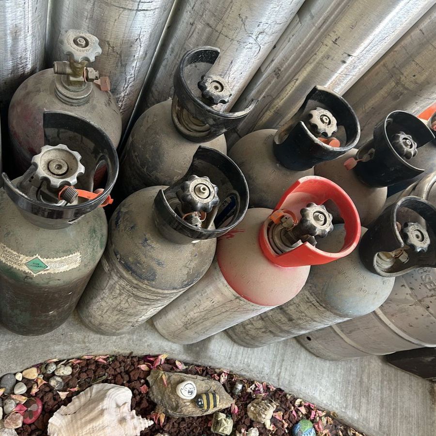 Empty CO2 Aluminum Cylinder 20 Lb Each DOT & TC Approved Tanks CGA320 Valves for Beverages, Aquariums, Hydroponics, Welding