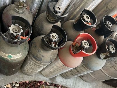 Empty CO2 Aluminum Cylinder 20 Lb Each DOT & TC Approved Tanks CGA320 Valves for Beverages, Aquariums, Hydroponics, Welding