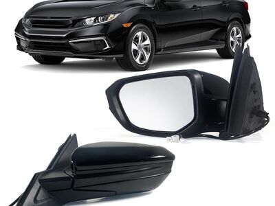 2016-2021 HONDA CIVIC LX SE Sport Left Driver Side Door Power Mirror -Manual Folding Non-Heat Match