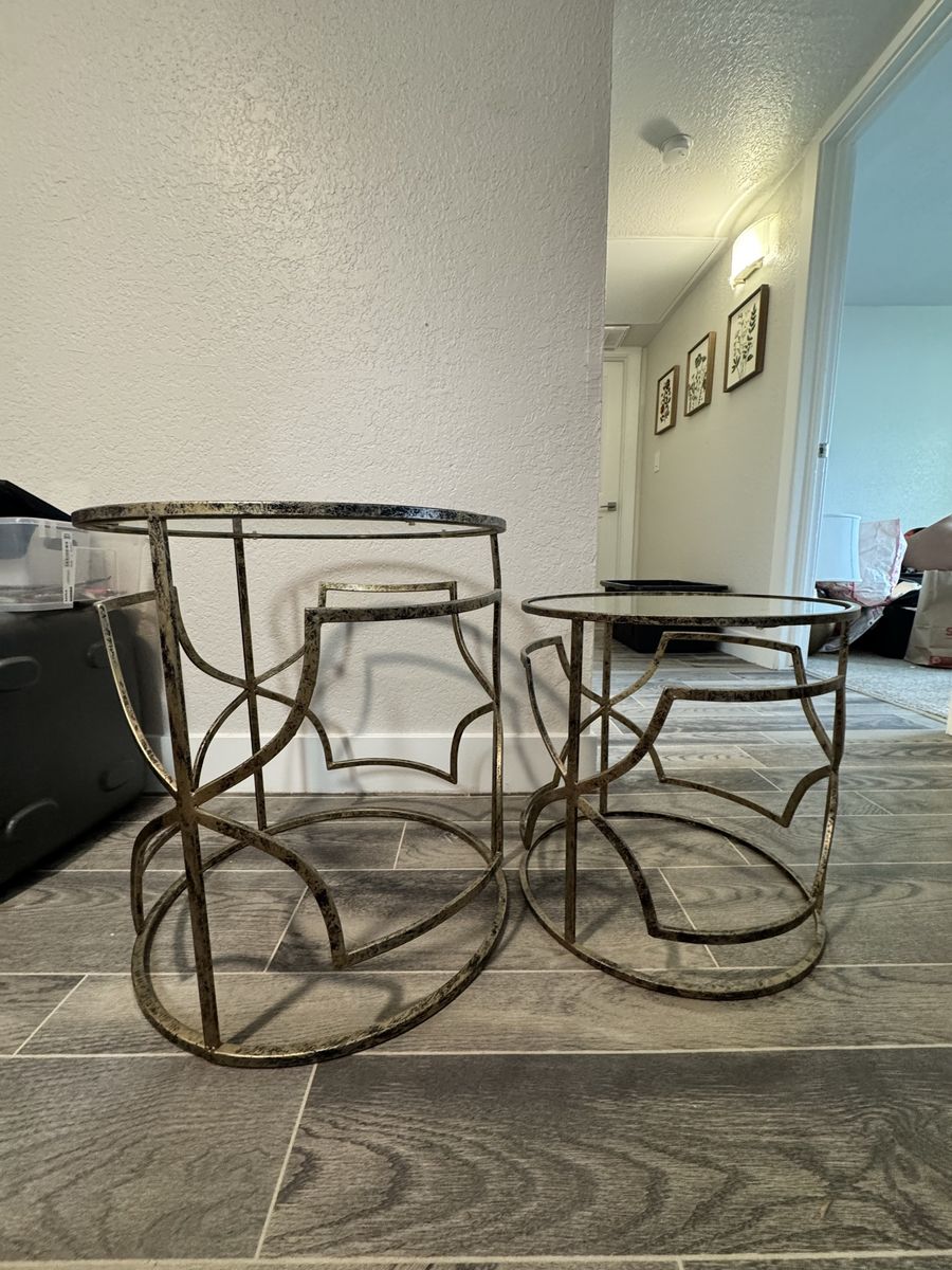 Glass Top End Tables