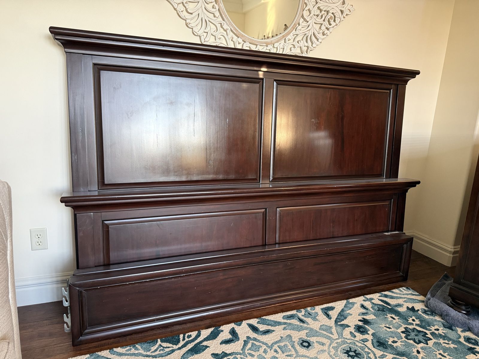 Dark Cherry King size bed