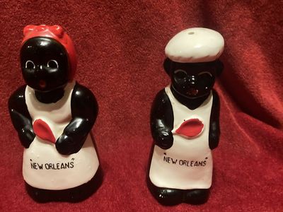 Vintage Salt N Pepper Shakers Aunt Jemima & Uncle Moses