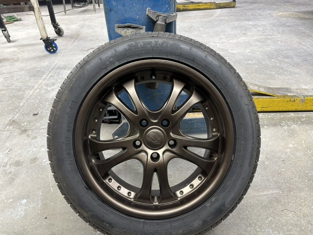 Rims With New Powdercoat And Tires