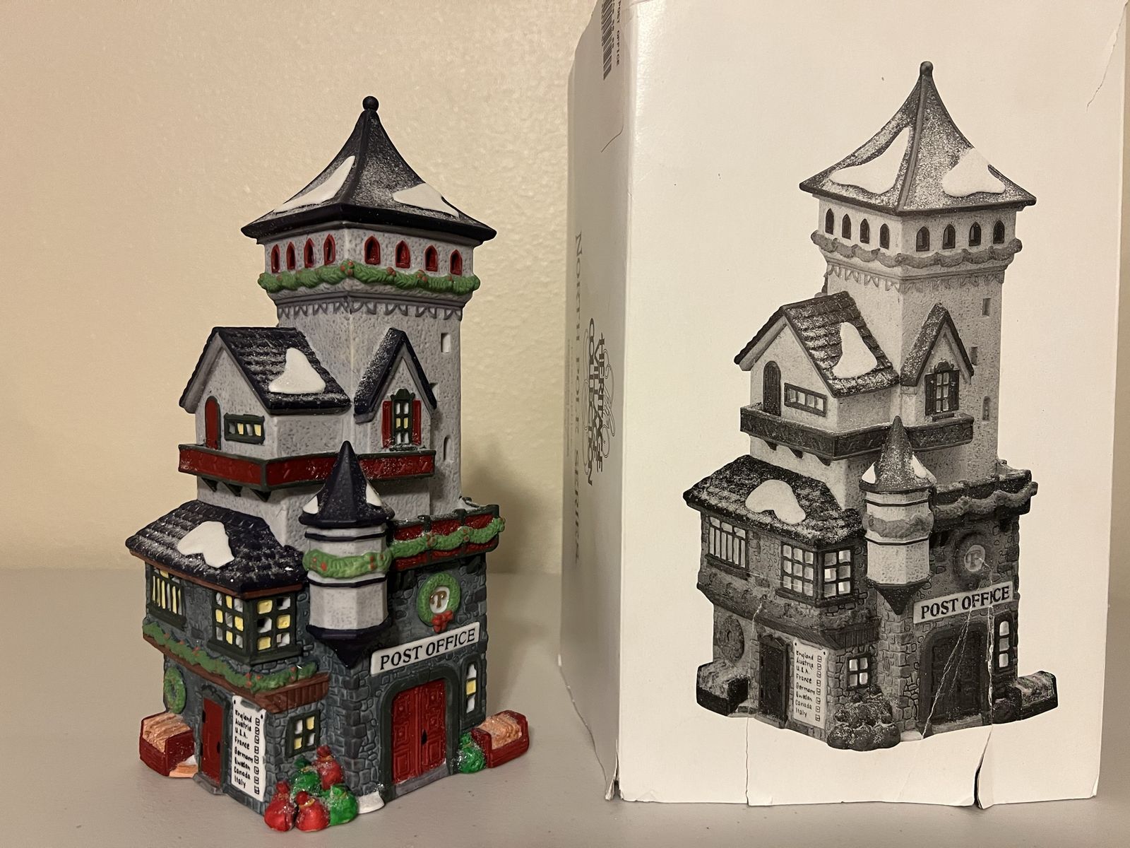 Dept. 56 Christmas Village Post Office Decoration with Original Box
