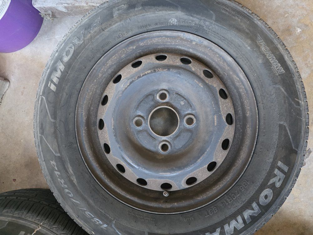 set of 3 steelies 4x114.3 price is obo