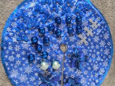 Blue and silver ornaments
