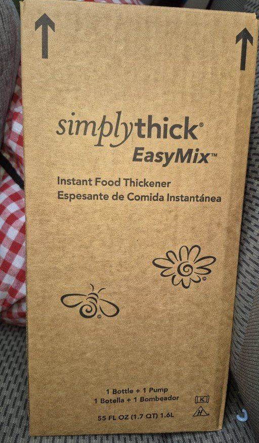 3x New Large Bottles Simplythick EasyMix Gel Food Thickener 302 Servings 55 FL OZ 1.6L with Pump Dispenser