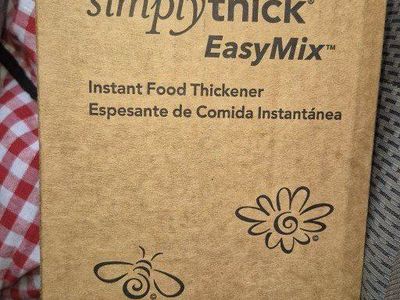 3x New Large Bottles Simplythick EasyMix Gel Food Thickener 302 Servings 55 FL OZ 1.6L with Pump Dispenser