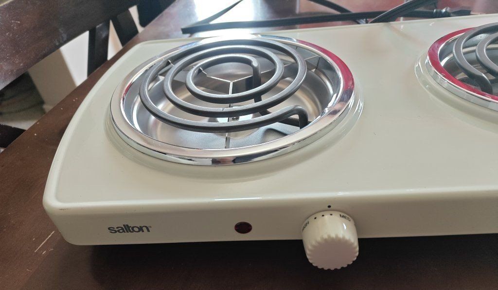 2 burner electric cooktop hot plate