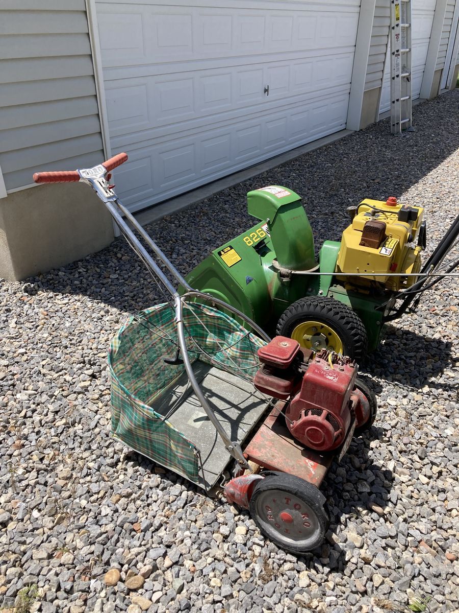 Vintage reel mower. Toro