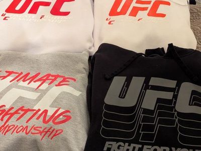 UFC Clothing and slides. 10 piece set.
