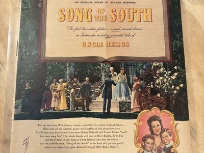 Walt Disney song of the South original magazine advertisement