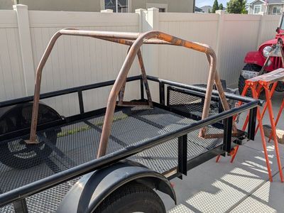 Jeep CJ full roll cage.