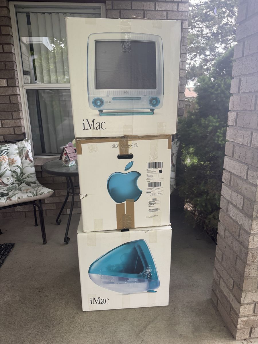 Apple iMac Boxes from 2000