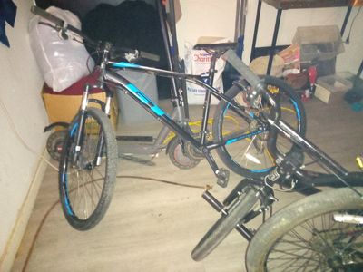 GT Aggressor Mountain Bike - Black/Blue, Appears to be an Adult Size