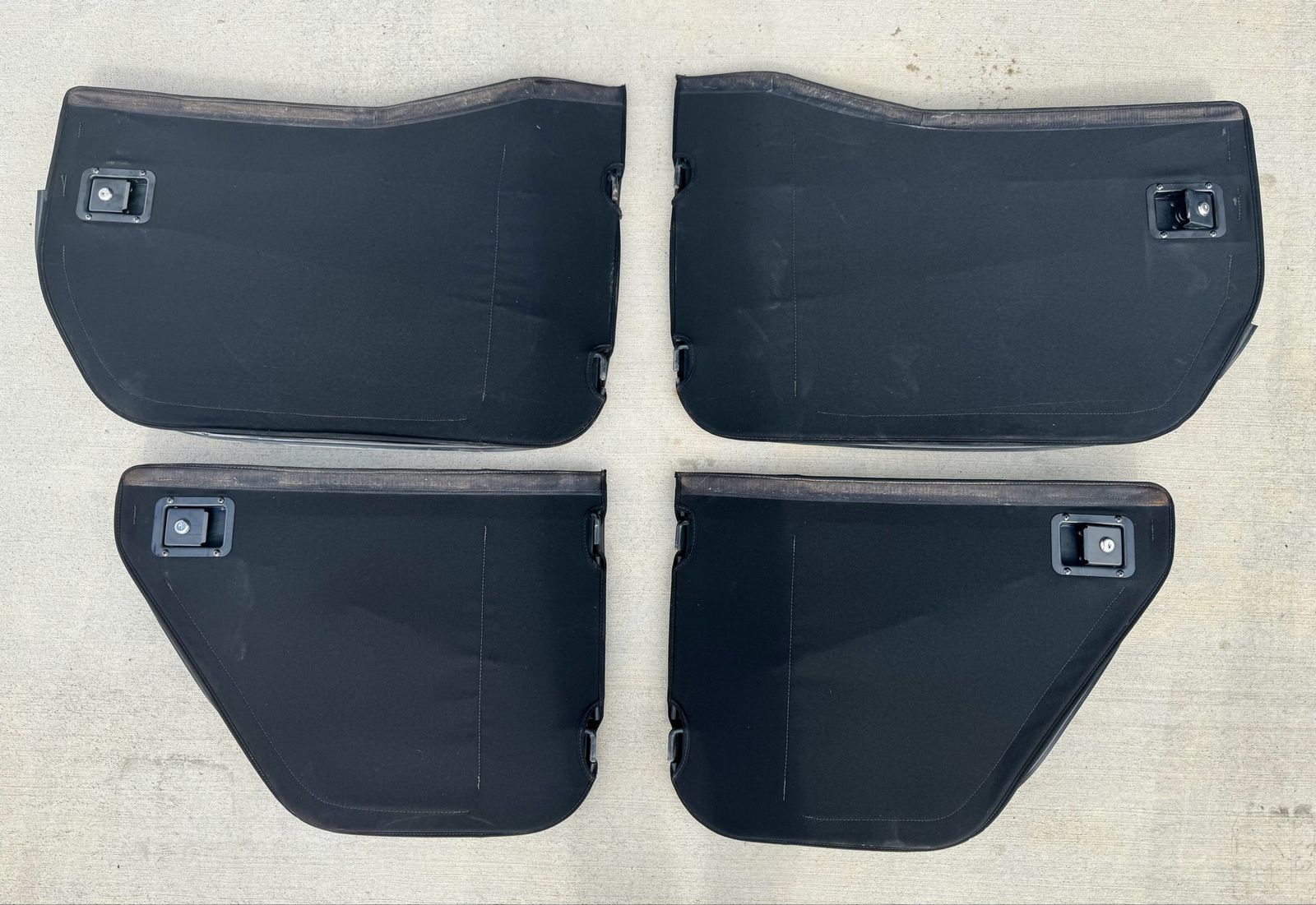 Bestop Jeep JKU Twill Fabric Soft Lower Half Doors