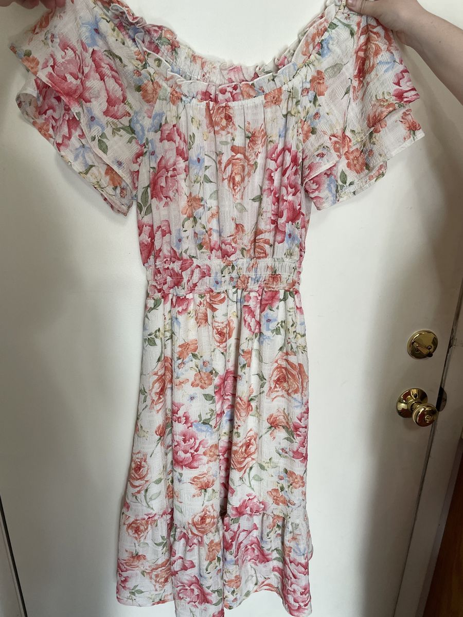 Ruffled Floral Spring Dress