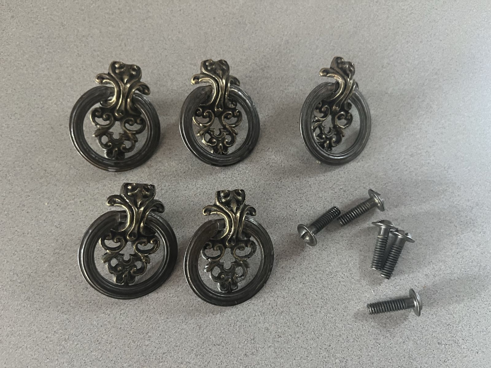 Antique door handles 2” long set of 5 $25.00