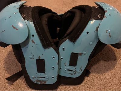 Used Kids Football Shoulder Pads - Blue/Black Protective Gear