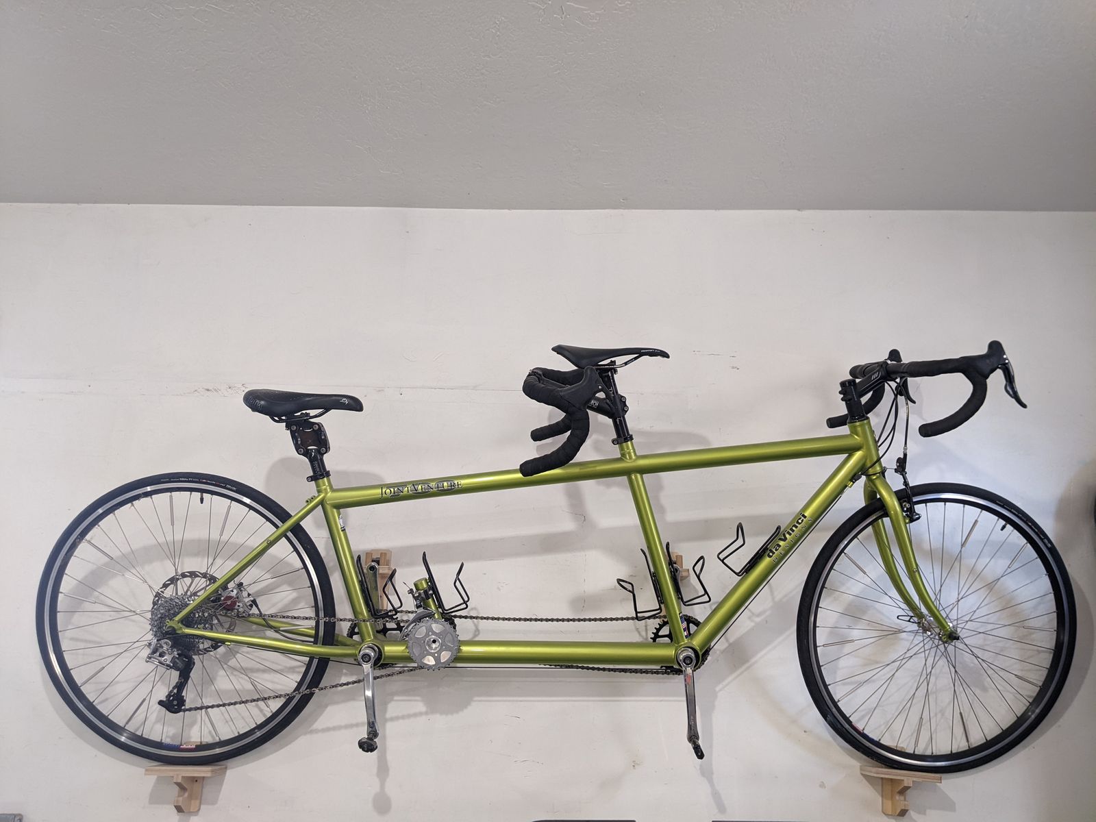 Beautiful DaVinci Tandem Bicycle with Top Car Rack