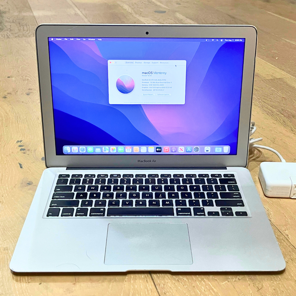  MacBook Air 13” (Early 2015) i5 1.6GHz, 4GB RAM, 250GB SSD — Monterey 12.7.6