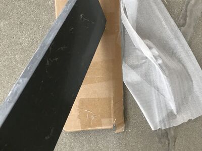 5 foot long Black marble splash back thats broken into three pieces 14,20 and 25 inches long