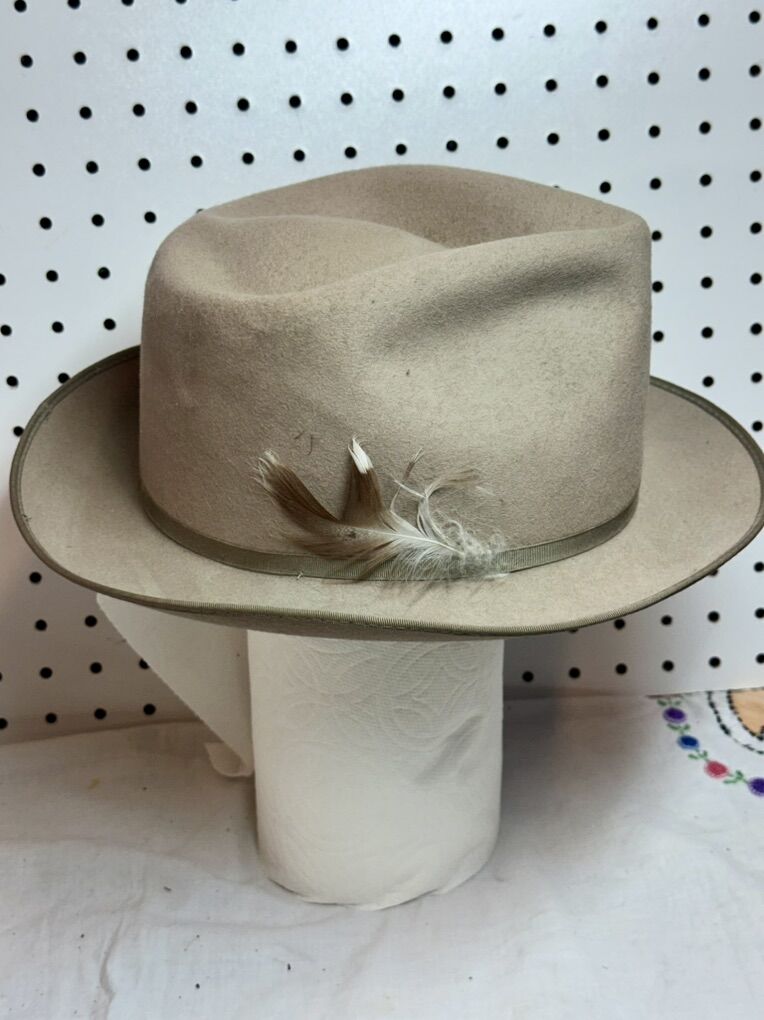 Mens Vintage 100% Wool Big Mac Fedora