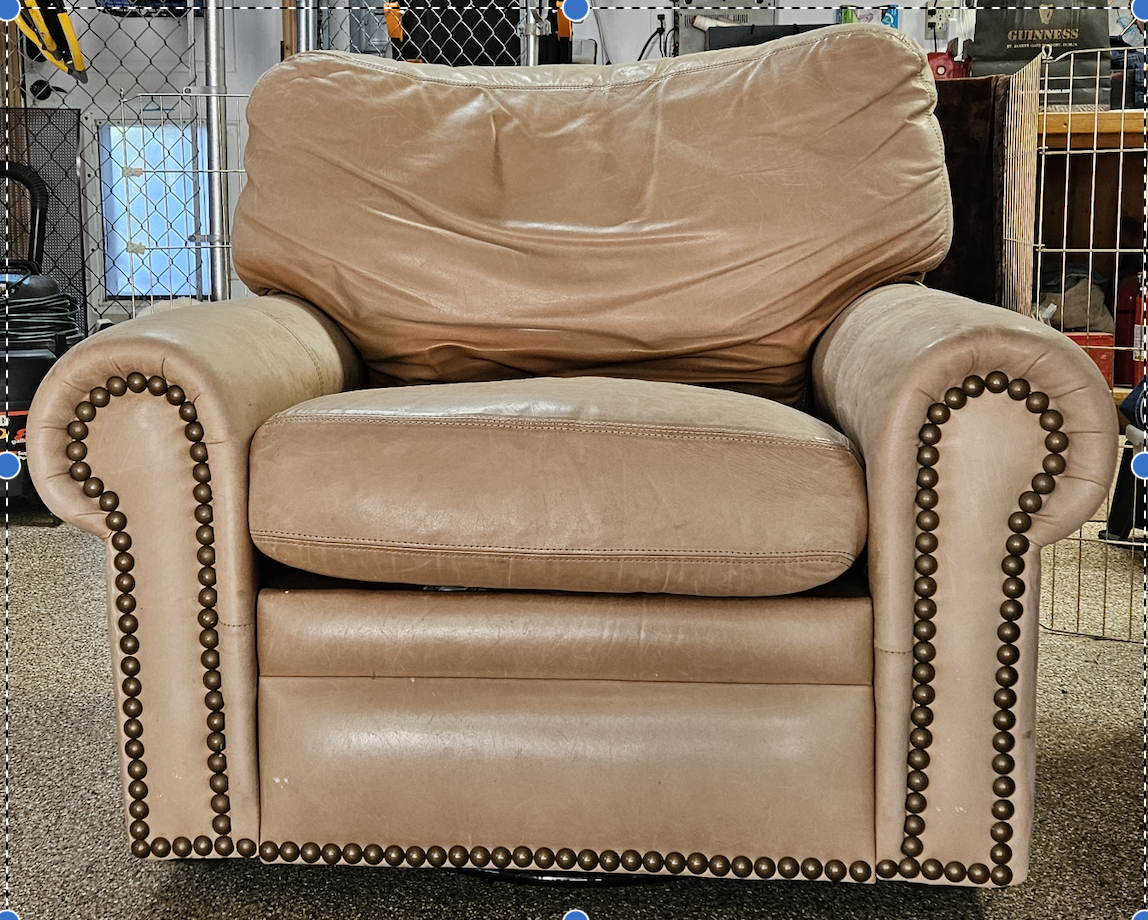 Leather Swivel Recliner
