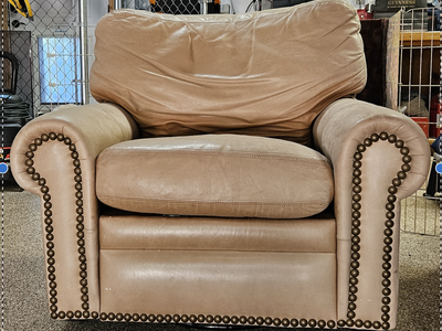 Leather Swivel Recliner