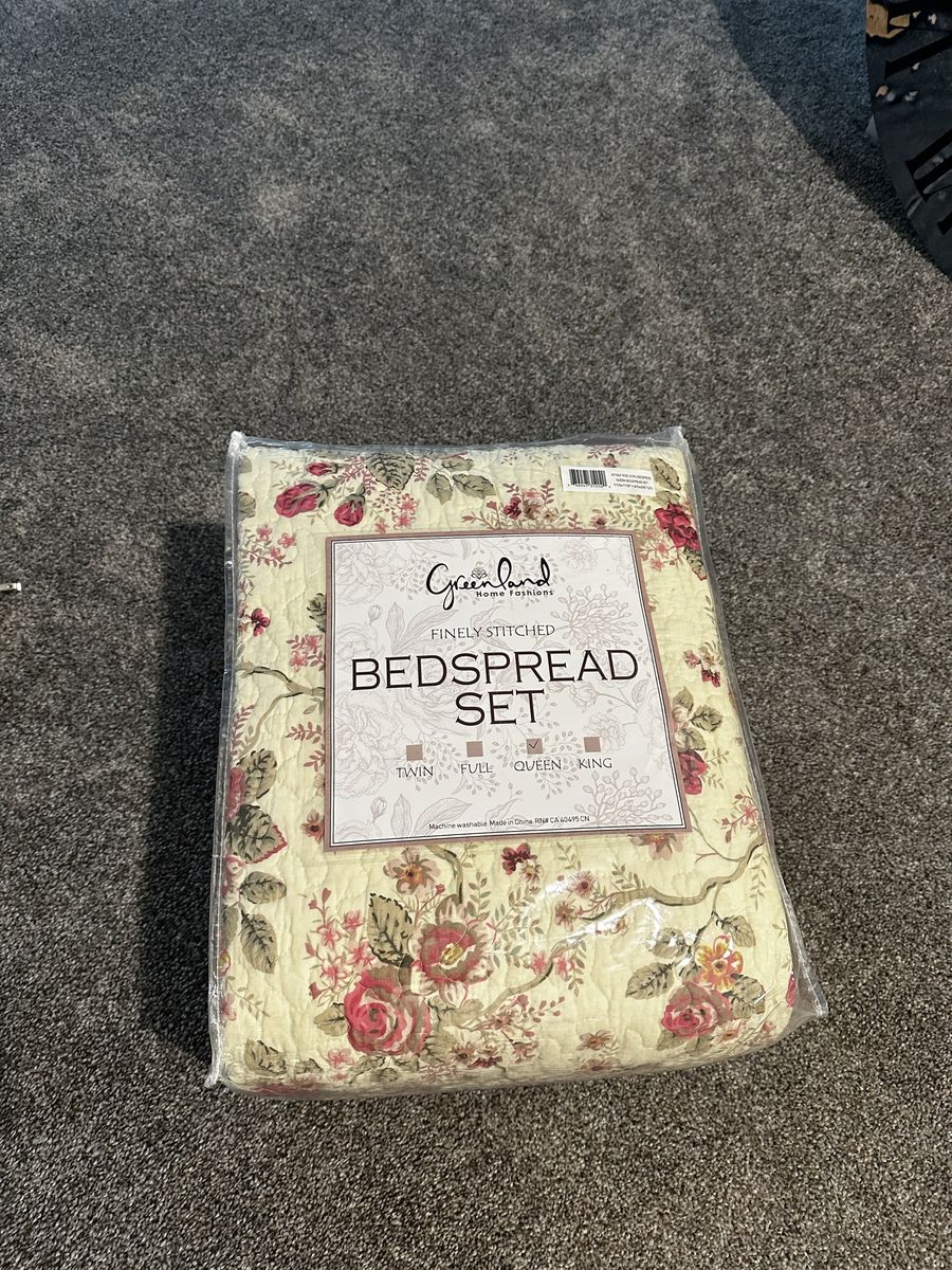 Greenland Home Fashions Antique Rose Queen Bedspread Set - 110x118" with Shams, Finely Stitched