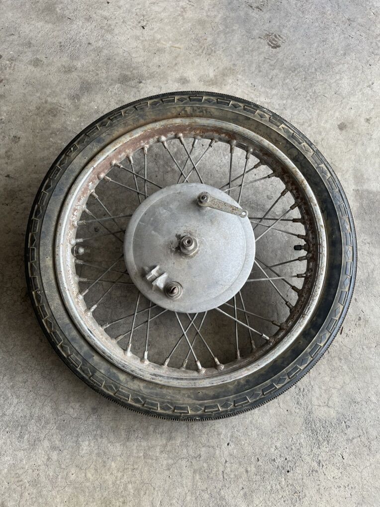 Vintage Triumph Front Wheel