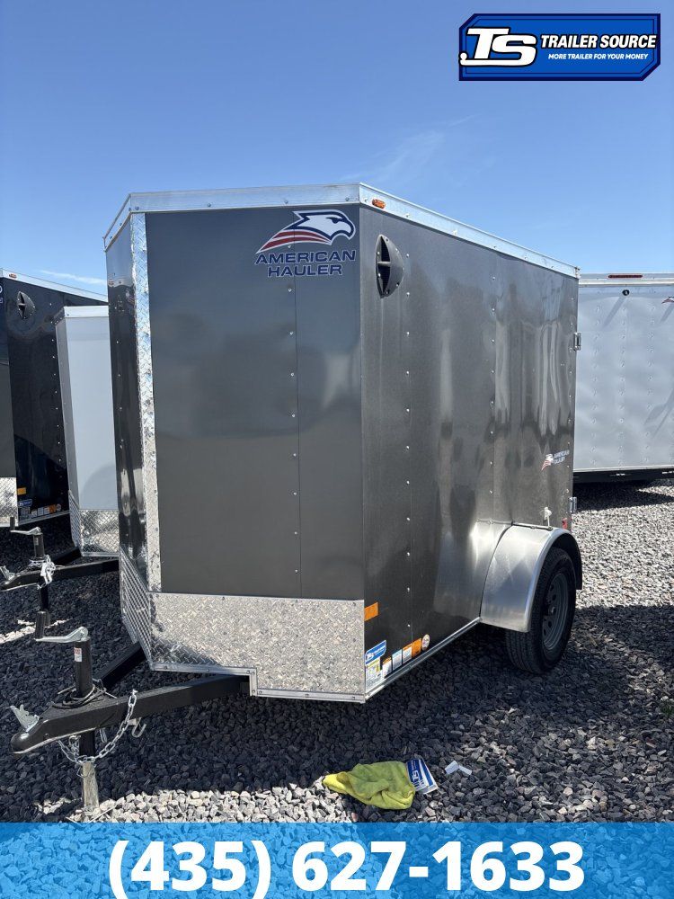 5x8 American Hauler Arrow Deluxe Enclosed Cargo Trailer - 6'0" Interior - 3.5K GVWR - Barn Doors, Side Door