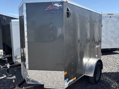 5x8 American Hauler Arrow Deluxe Enclosed Cargo Trailer - 6'0" Interior - 3.5K GVWR - Barn Doors, Side Door