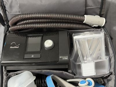 ResMed AirSense 10 AutoSet CPAP Machine with Travel Bag and Accessories