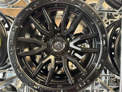 Fuel-Rebel matte black 18x9 lug pattern 6x139.7 brand new set of 4 wheels