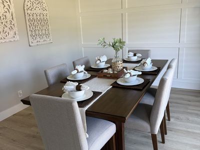 Dining table and chairs