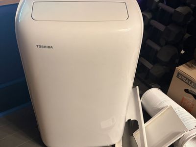 Toshiba Portable Air Conditioner ac with Remote Control - Cool, Fan, Dehumidifier Modes 12000 BTUs