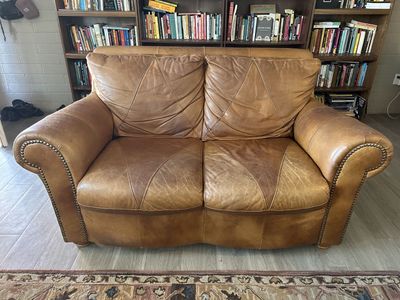 Free leather loveseat!