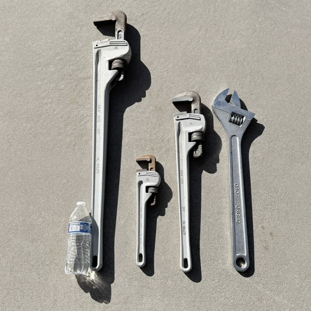 Pipe Wrenches Aluminum 36in 24in 14in Wrench