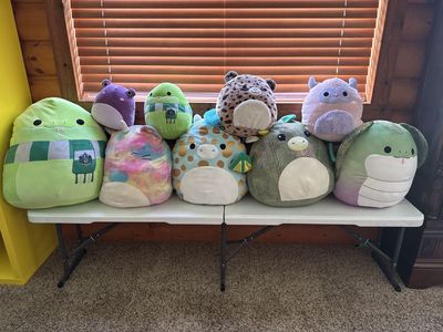Squishmallows Plush Toy Lot - Mixed Characters & Sizes, Great for Collectors