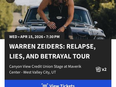 Warren Zeiders Concert Tickets Utah