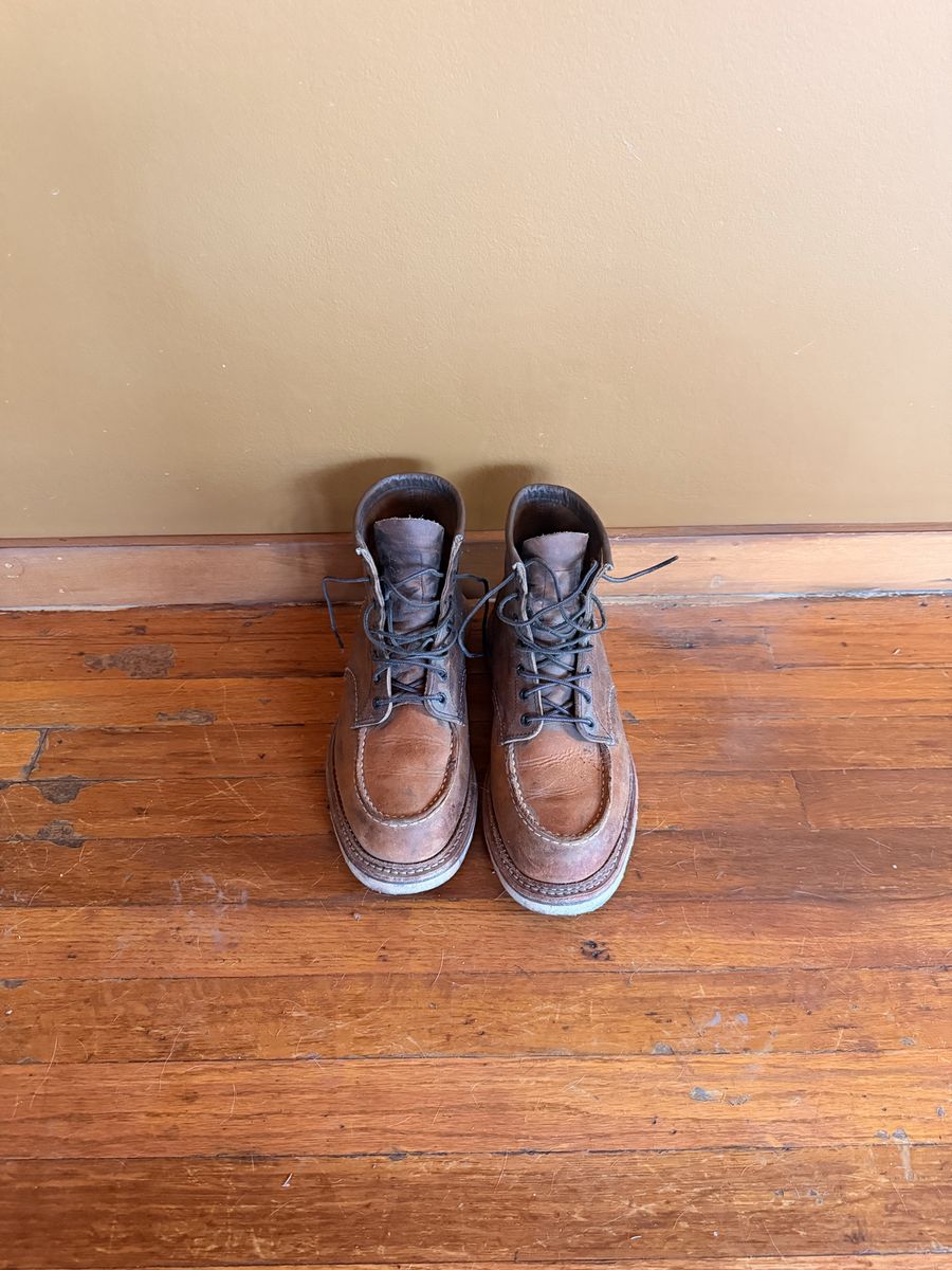 Red Wing Moc Toe Boots Size 8