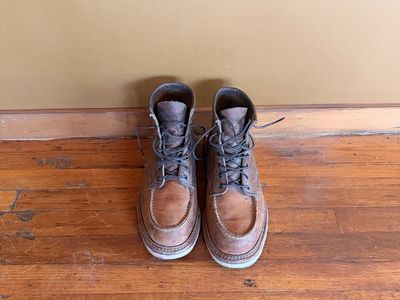 Red Wing Moc Toe Boots Size 8