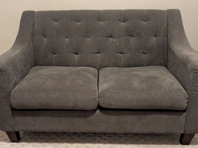 Gray Love Seat