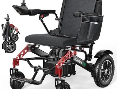 Ageless Joy JLE-W08 Electric Wheelchair – 500W Folding Power Wheelchair, 12Ah #558