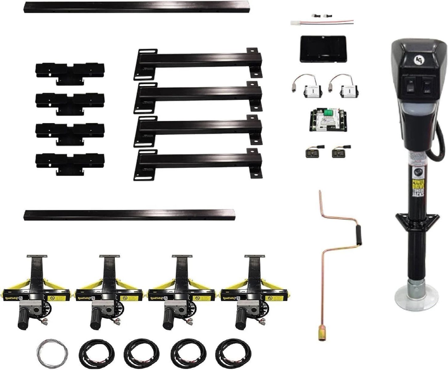 Lippert Ground Control 3.0 Automatic Electric Leveling System for Travel Trailers, 10,000 lbs GVWR
