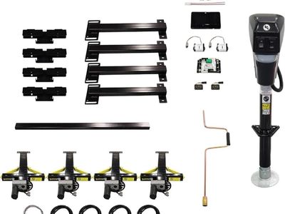 Lippert Ground Control 3.0 Automatic Electric Leveling System for Travel Trailers, 10,000 lbs GVWR