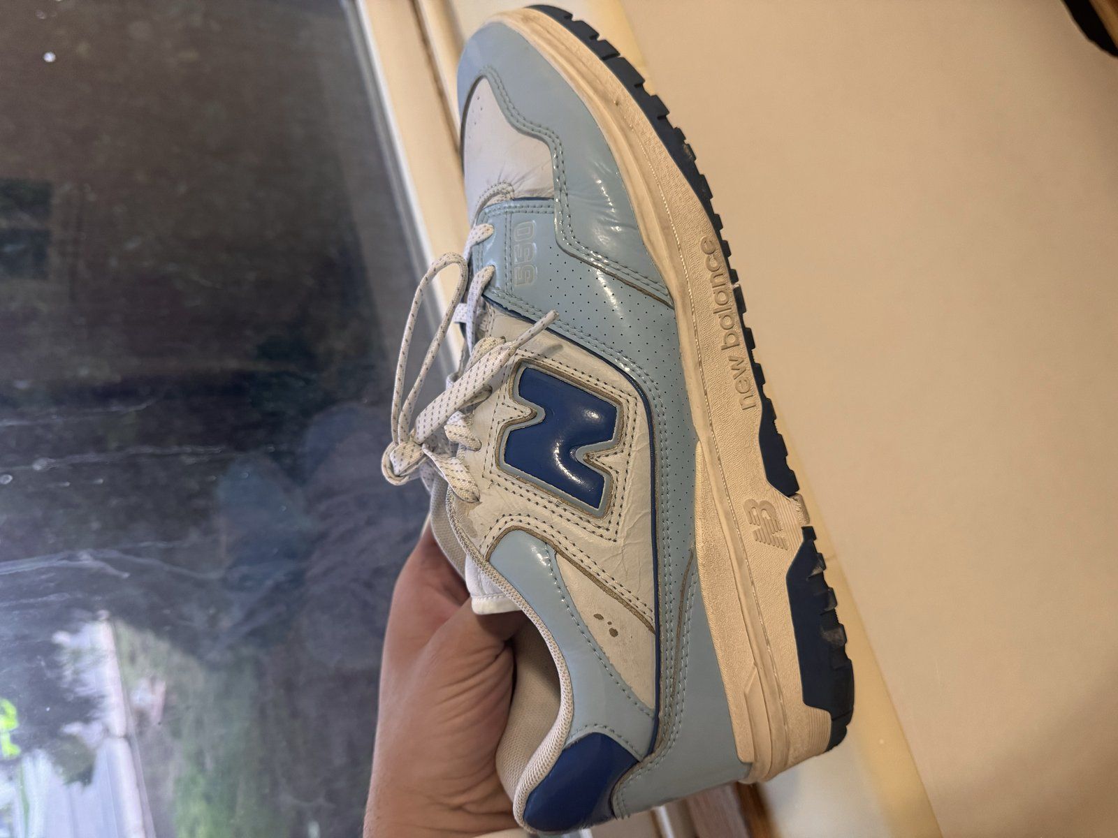 New Balance 550 Baby Blue Navy Size 9