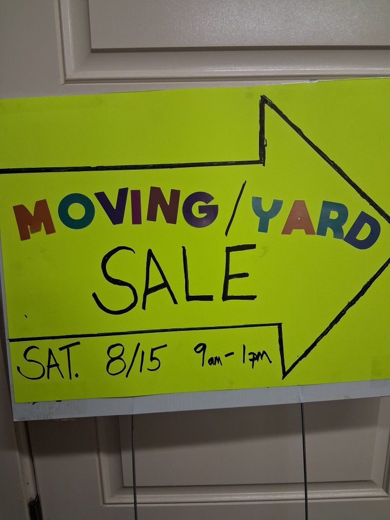 Moving / Yard Sale in Lehi
Sat. August 15th  9am-1pm