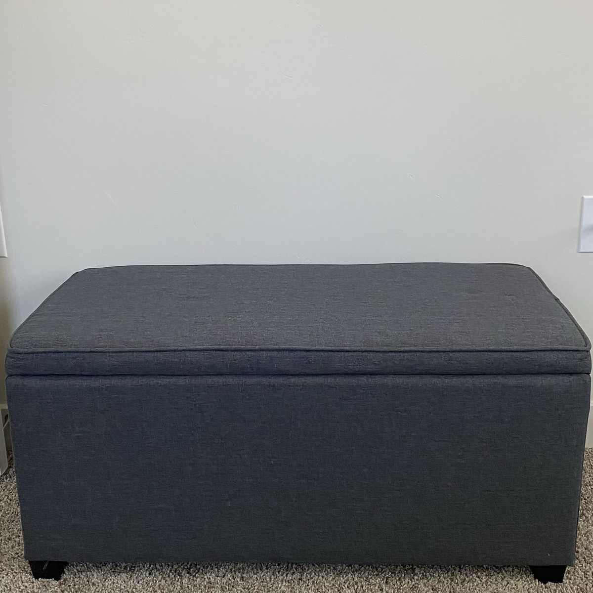 Storage Ottoman-Dark Grey